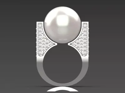 Artistic Volume stl 3d printable Ring model pr0038 3D print model purchase
