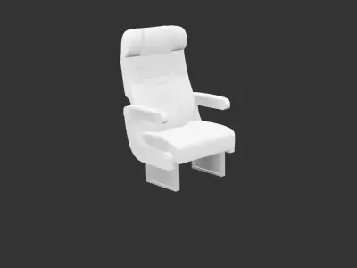 Vintage Airliner Passenger Seat for 3D print 3D print model