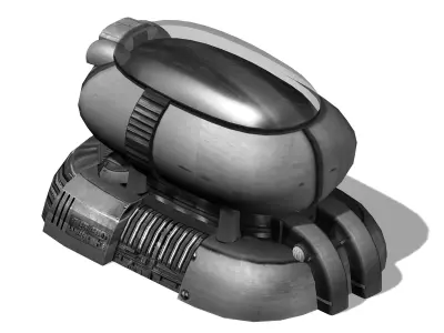 Future World - Ground Container 03 3D model