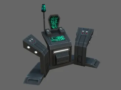 Command-console futuristic device 3D model