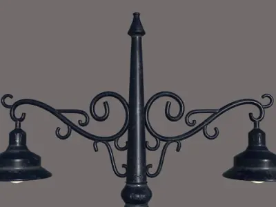 Street Lamp PBR Free 3D model