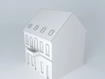 18th Century House European Style Low-poly 3D model