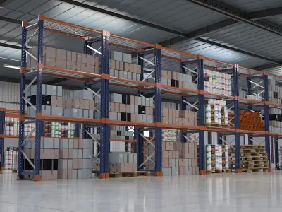  Warehouse Interior and Exterior PBR StemCell 
