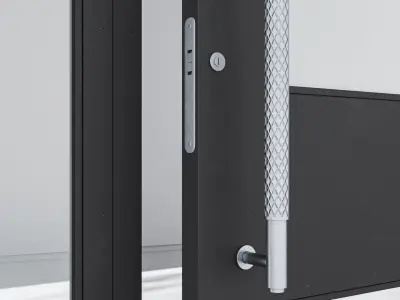 Aluminium door 314 3D model