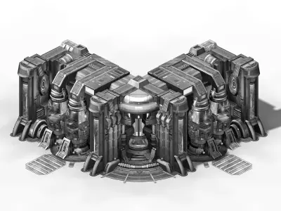 Wall container - connection angle 3D model