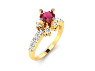 Women Ring  Render 3dm STL OBJ FBX Details 3D print model 322