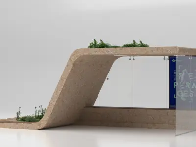 Busstop small 3D model