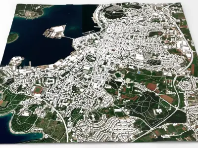 Cityscape Pula Croatia   3D model