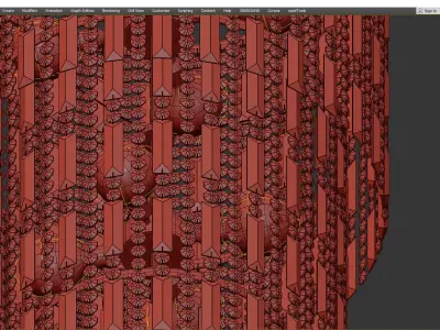 Chandelier Niagara Low-poly 3D model