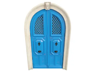 Entrance classic door 81 3D model