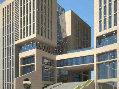 Modern Office Building  3D model