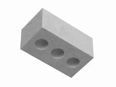 Concrete Brick 3D model