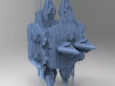 Hellraiser Cube Space station Huge 12 3D model