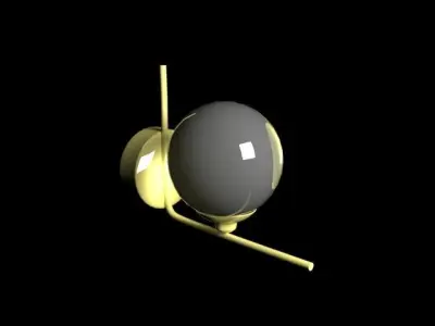 lamp on wall 3D model