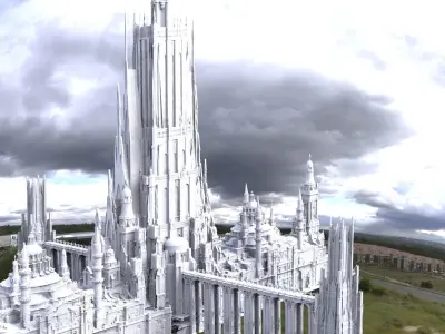 Asgard Bifrost  Splendid tower advanced complex 3D model