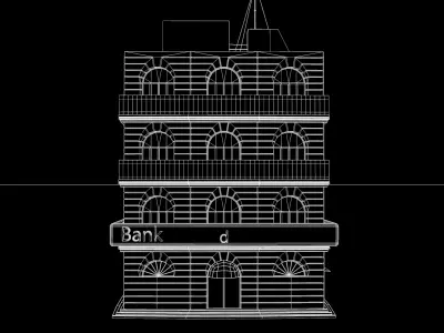 Bank Invest Money 3D model
