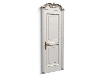 Door0022 door with ornate details 3D model
