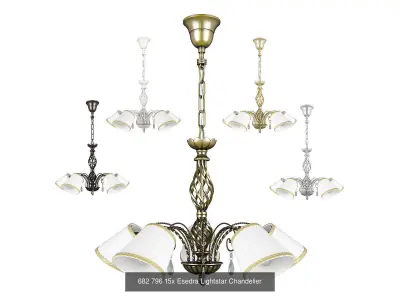 682 796 Esedra Lightstar Collection of Classical Lamps 3D Model Pack