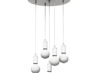 Crystal Bulb Pendant Light 3D model