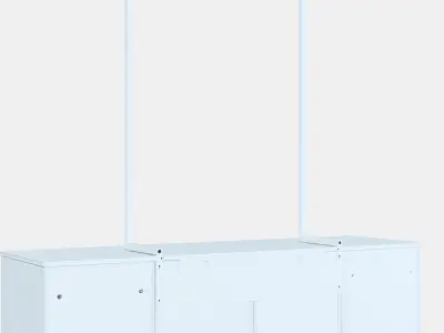 NORDLI Chest of 6 drawers 11 Low-poly 3D model