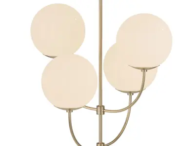 Chandelier Harvey gold 3D model