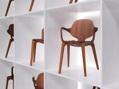 Clad Armchair 3D model