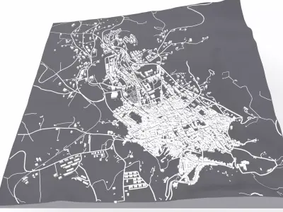 Cityscape Corleone Palermo Italy 3D model