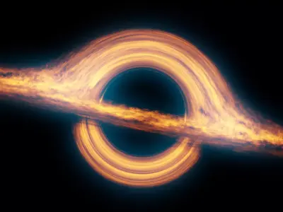 Black Hole - realistic Low-poly 3D model