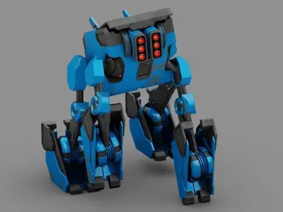 DROID KA  rigged 3D model