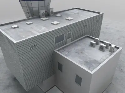 LKKV Control Tower Low-poly 3D model