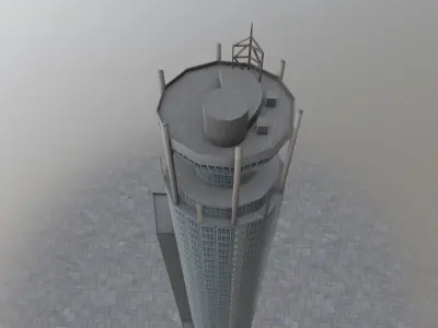 Moscow Red Hills Low-poly 3D model