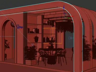 Demo Exhibition Stall 3D model