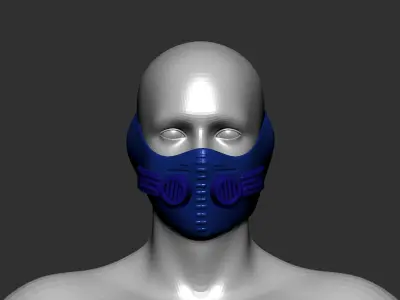 helmet high poly sculpt 3d printable  3D model