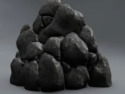 Pile of stones 3D model