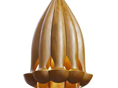 Laszlo Tompa Flower pendant light 3D model