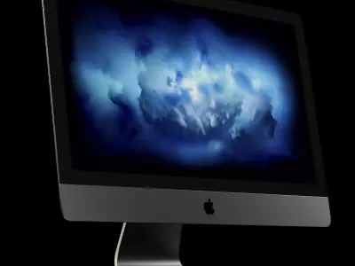 Apple iMac Pro 18-core Retina 5K 27inch Display  Low-poly 3D model