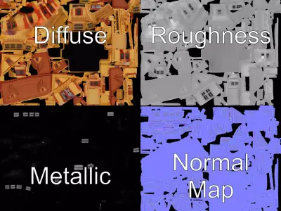 Victorian House Architectural model pack Low-poly 3D model