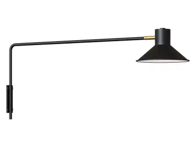 Wall lamp Plass black 3D model