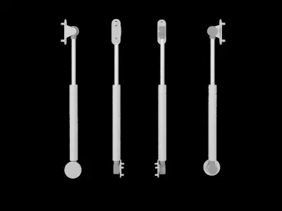 Gas piston for furniture door 3D model