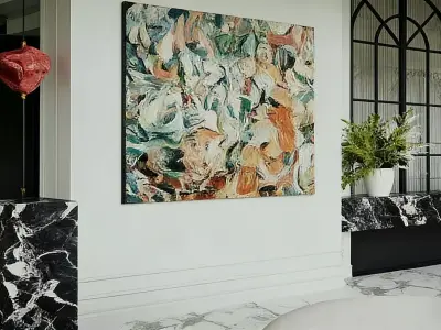 Modern light luxury style 3D model