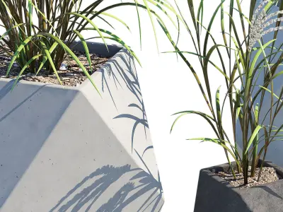 Faceted Modern Fiberstone 3D model