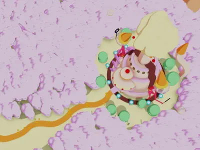 Candy Kingdom Low-poly 3D model