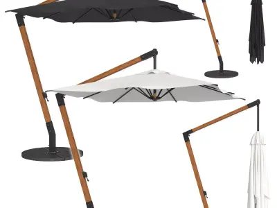 Garden Outdoor Umbrella 3D model