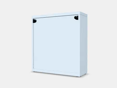 BESTA Shelf unit with glass door 25 Low-poly 3D model