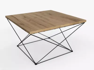 Angle Base Coffee Table by West Elm 3D model