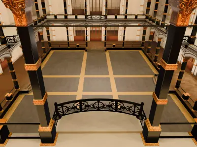 Gropius Bau Low-poly 3D model