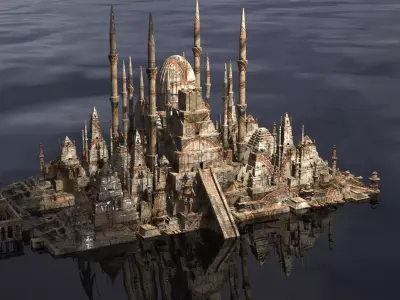 Capital of Arequipa Region Peru 2 3D model