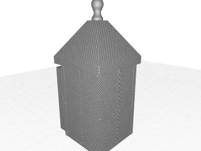 Weathersby Seeded Glass Outdoor Wall Lantern 3D model