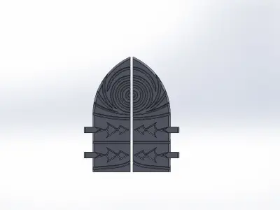 MEDIEVAL DOOR Free 3D model