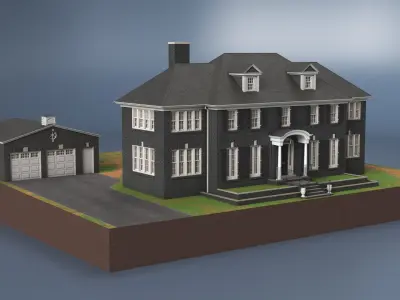  Colonial Style House with Garage 